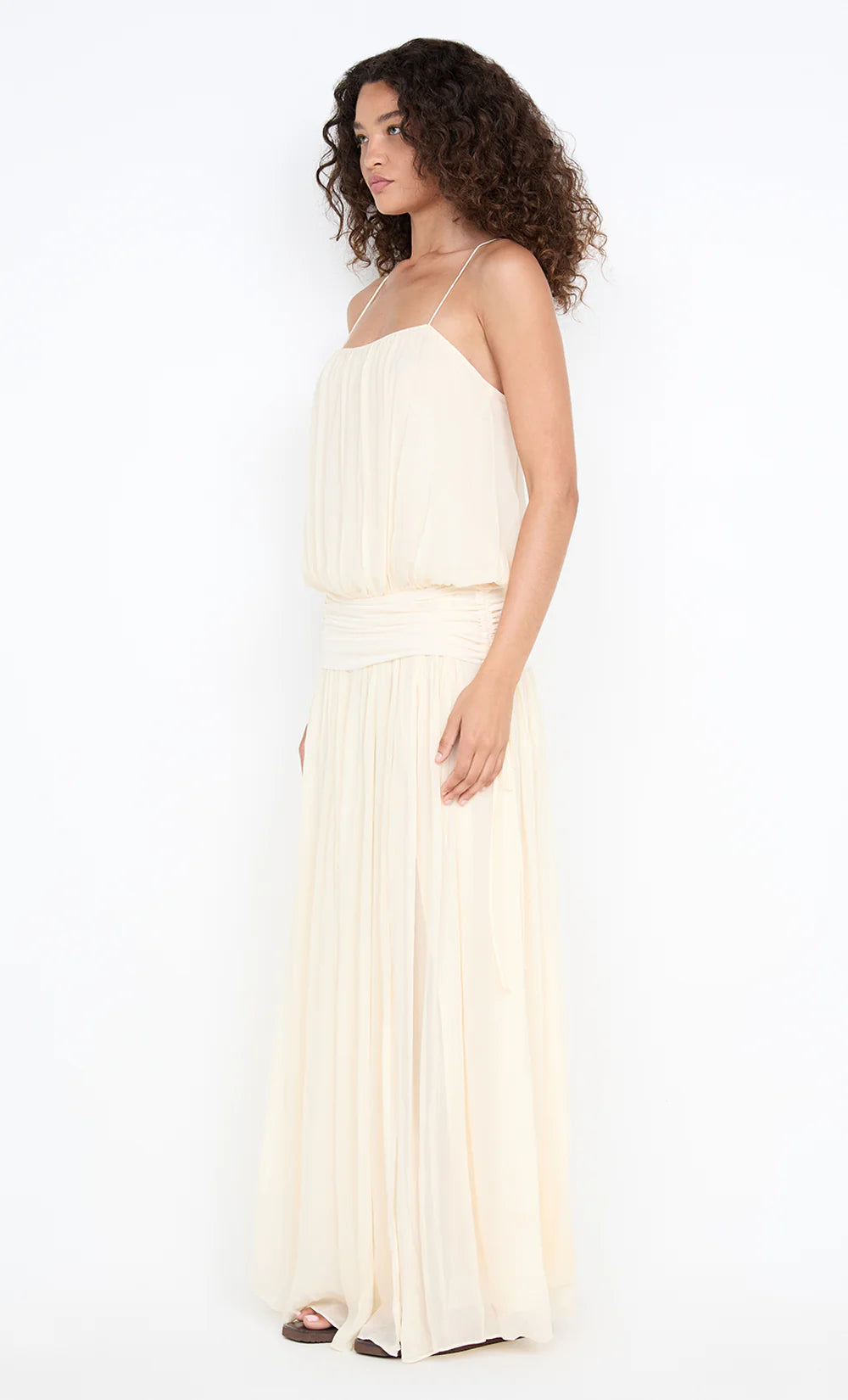 Elysian Collective Bec + Bridge Camille Blouson Dress Buttercream