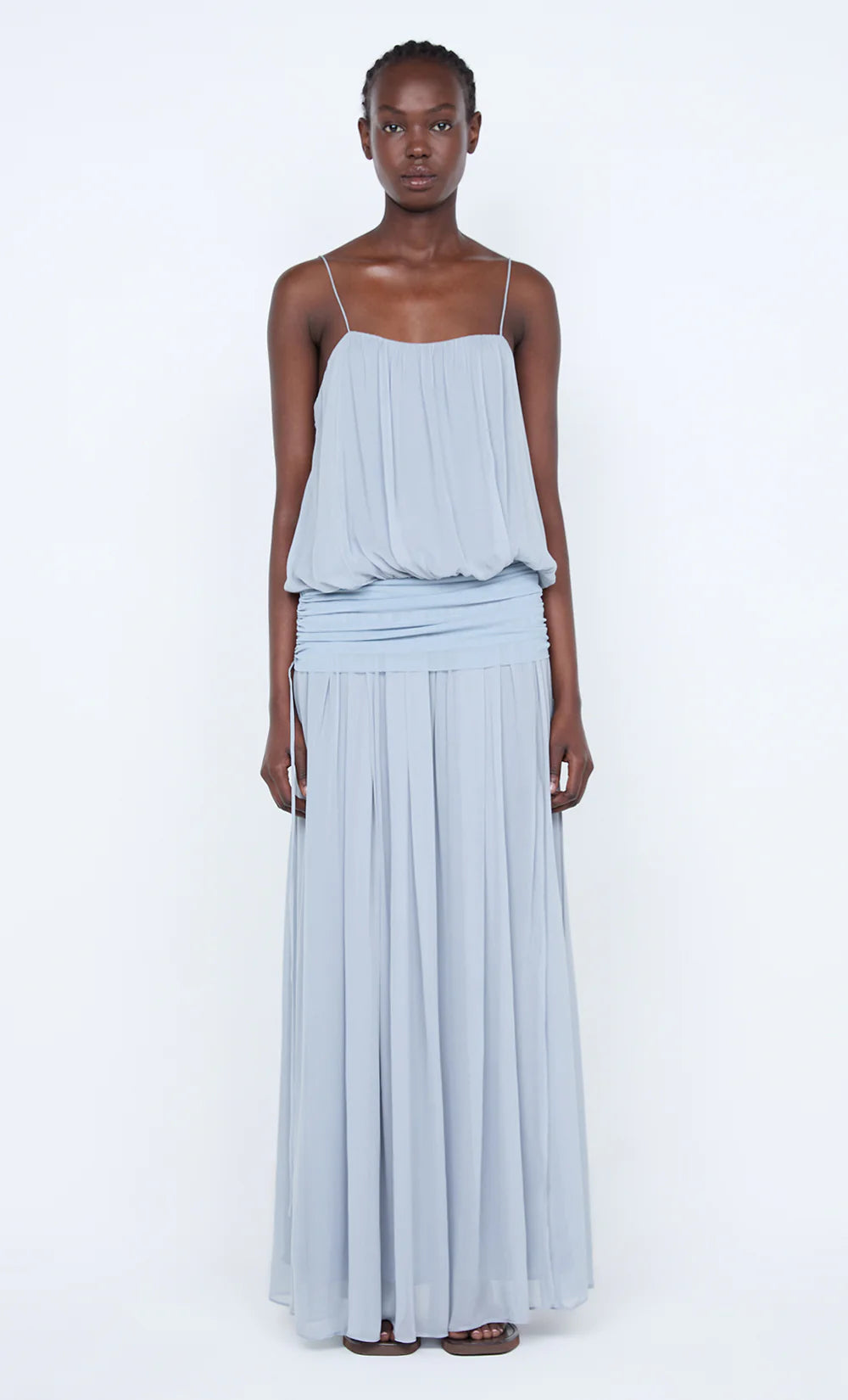 Elysian Collective Bec + Bridge Camille Blouson Dress Cloud Blue