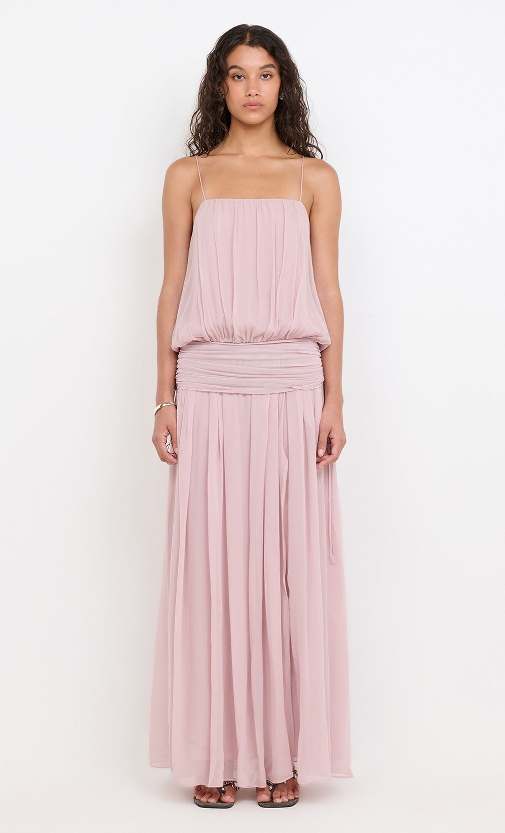Elysian Collective Bec And Bridge Camille Blouson Maxi Dress Mauve