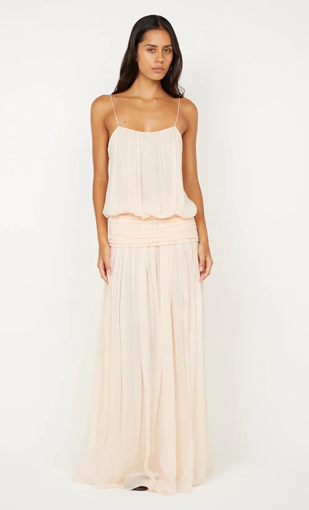 Elysian Collective Bec And Bridge Camille Blouson Dress Peach
