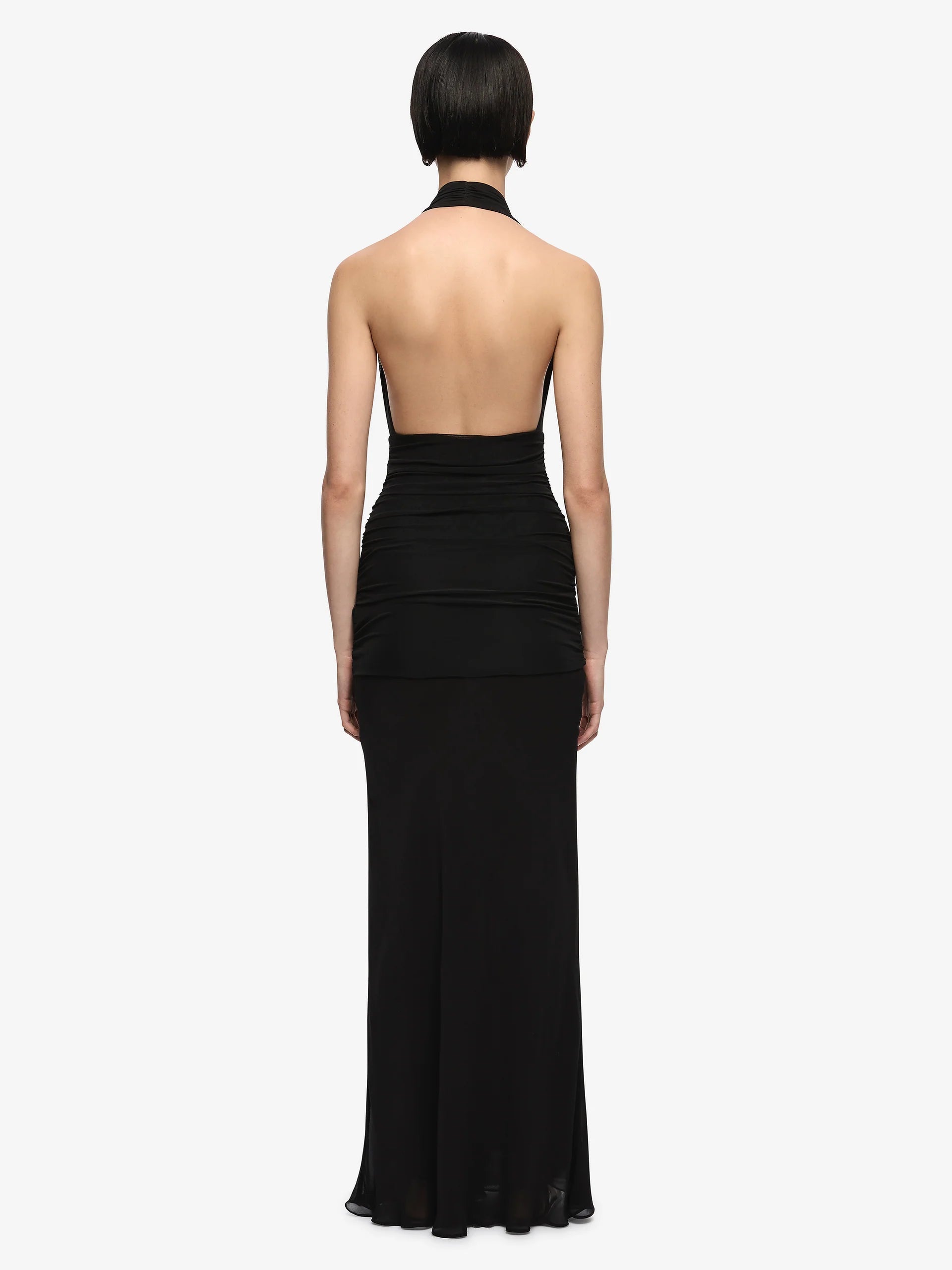 Elysian Collective Bec + Bridge Cassis Drape Maxi Dress Black