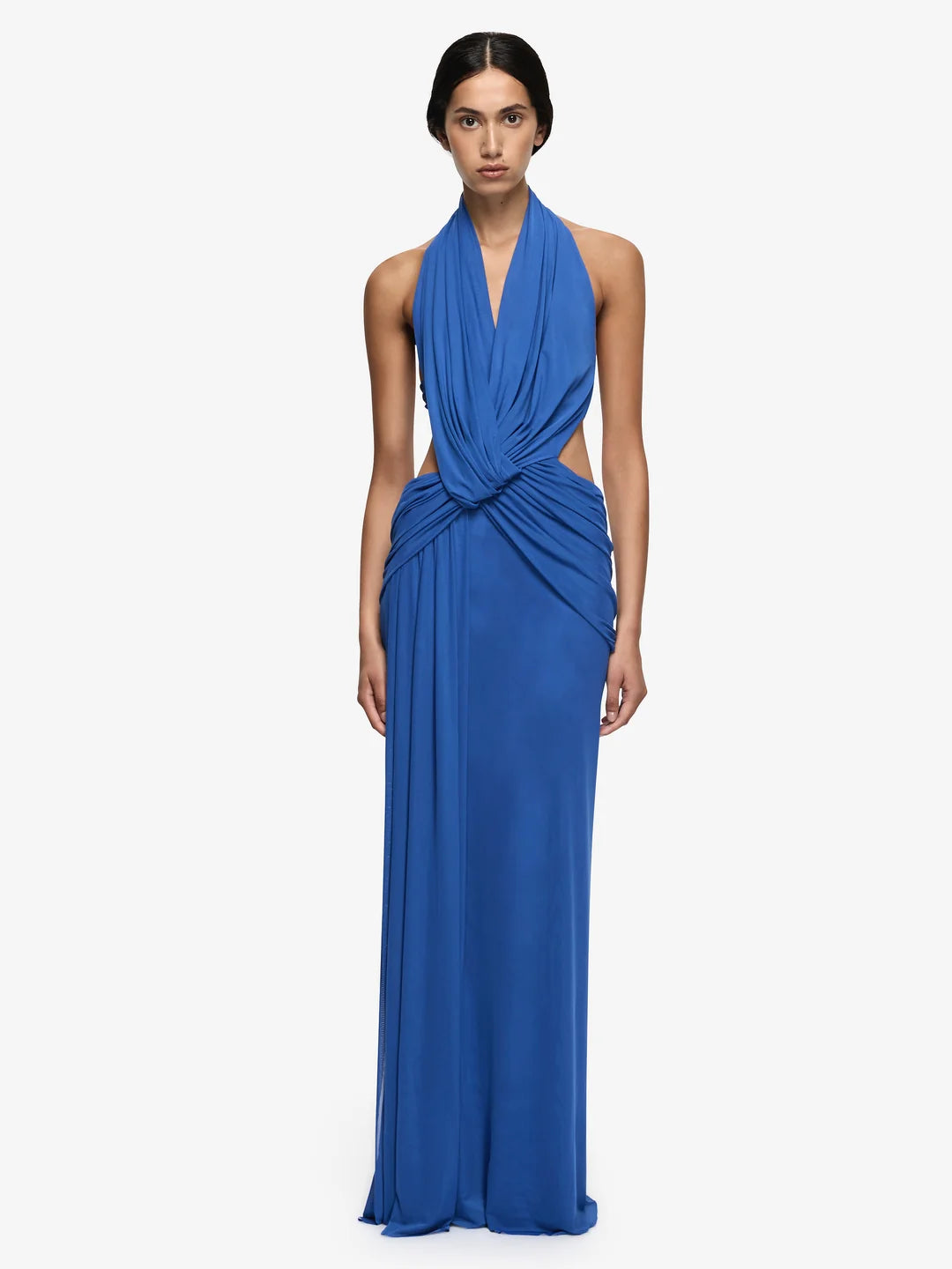 Elysian Collective Bec + Bridge Charlize Halter Maxi Dress Cobalt Blue