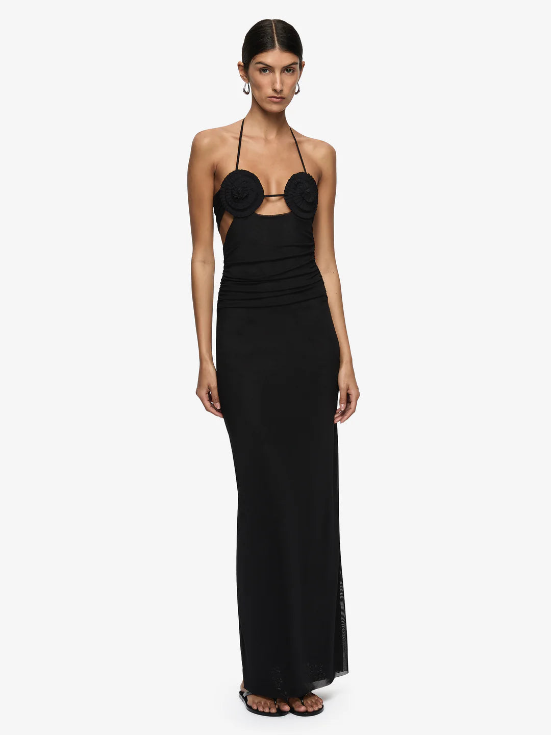 Elysian Collective Bec And Bridge Delila Spiral Maxi Dress Black