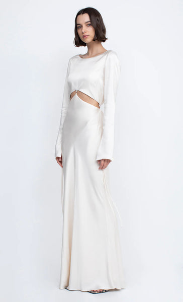 Bec and bridge clearance long sleeve silk dress