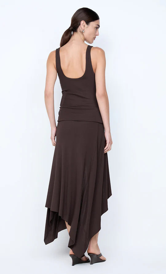 Elysian Collective Bec + Bridge Emerson Tank Dress Dark Chocolate