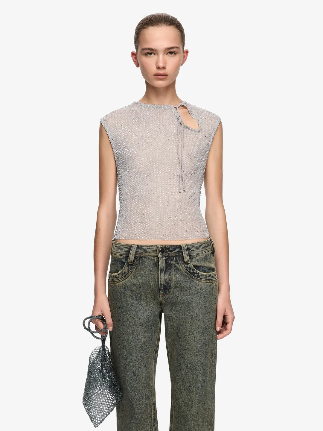 BEC + BRIDGE - EMIKO TOP (SILVER)
