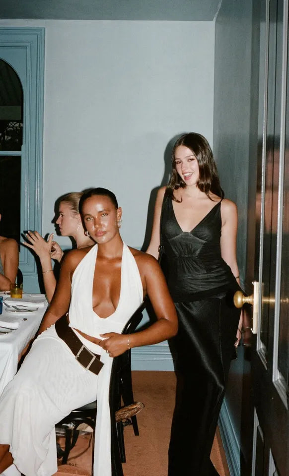 BEC + BRIDGE - EVA DRAPED TOP (SNOW)