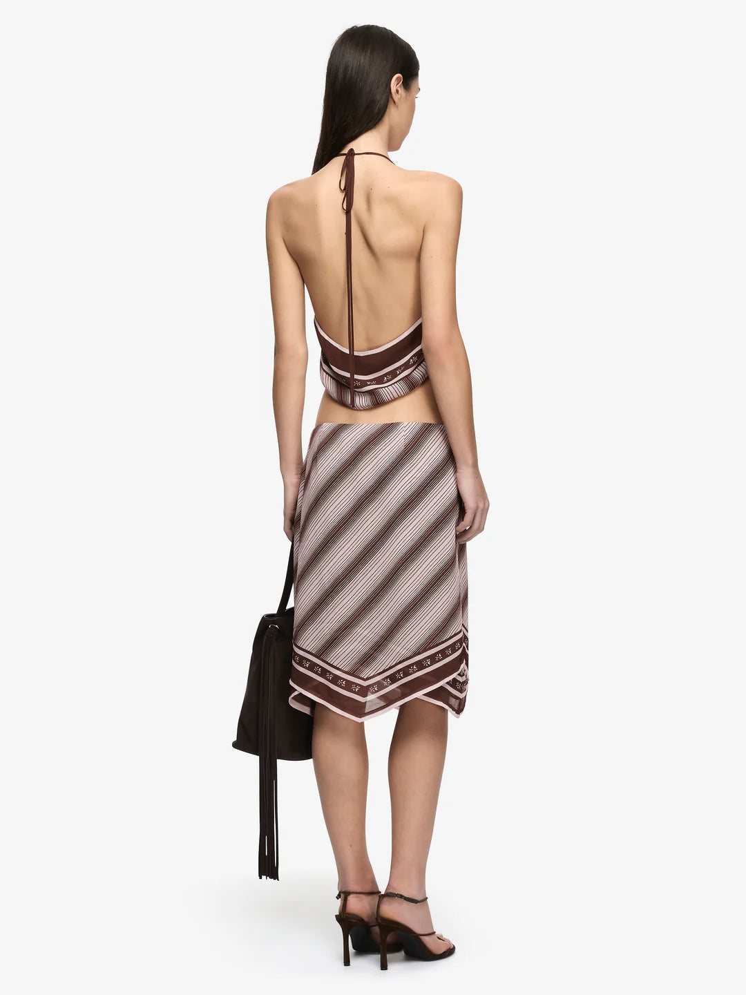 Elysian Collective Bec + Bridge Evely Midi Skirt Geo Scarf Print
