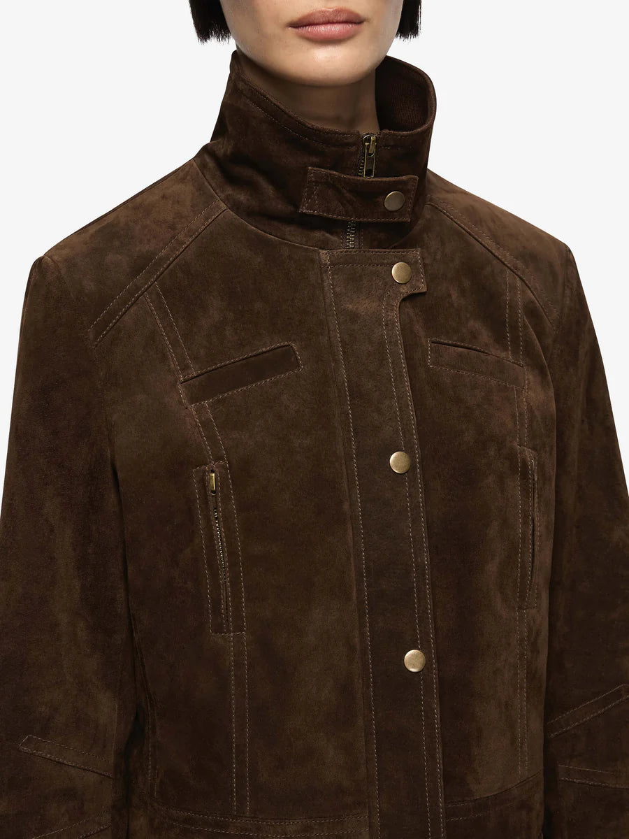 Elysian Collective Bec + Bridge Hunter Jacket Dark Chocolate