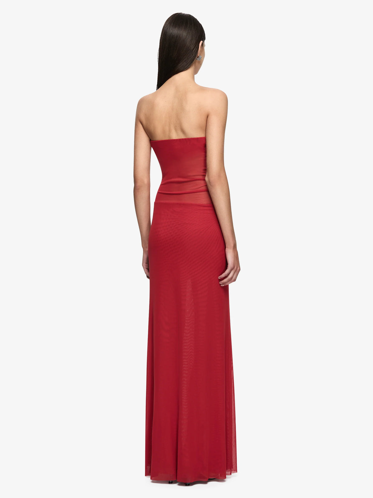 Elysian Collective Bec and Bridge Isora Strapless Maxi Dress Ruby Red