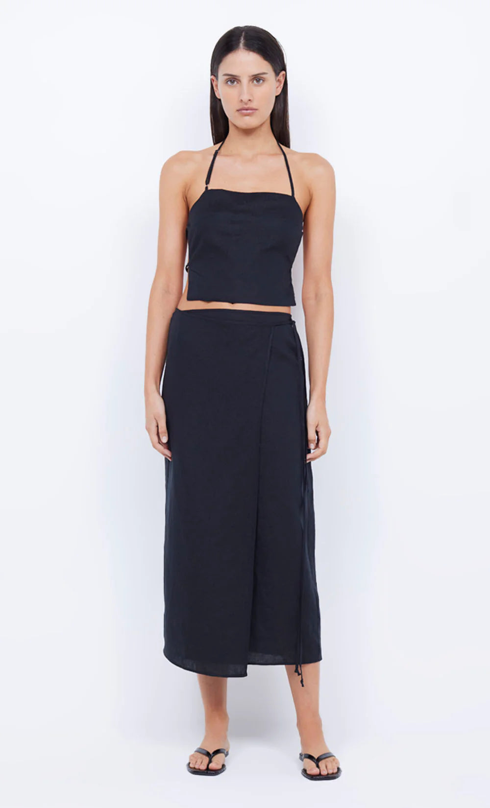 Elysian Collective Bec and Bridge Jayden Apron Top Black