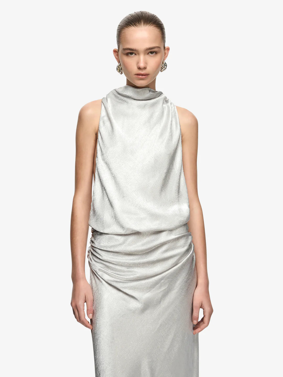 Elysian Collective Bec + Bridge Juna Maxi Dress Silver