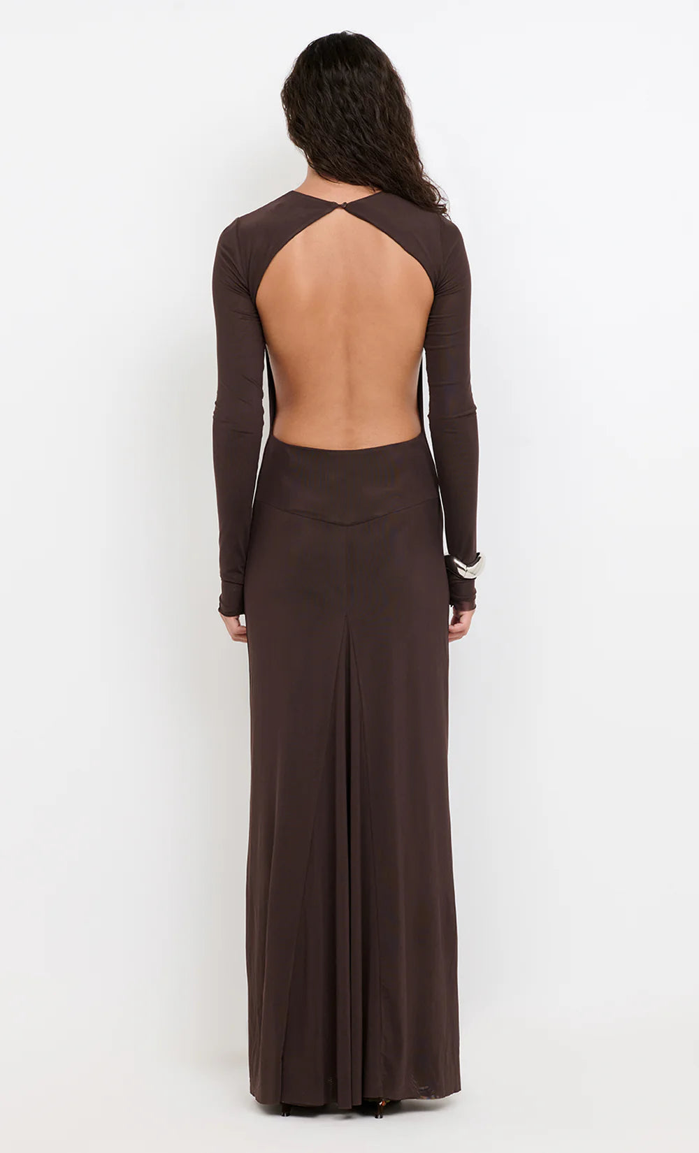 Elysian Collective Bec + Bridge Juniper Long Sleeve Maxi Dress Dark Chocolate