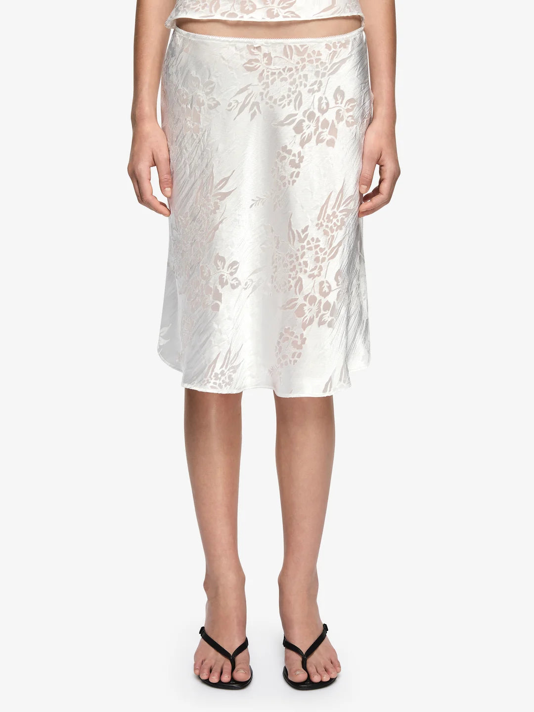 Elysian Collective Bec + Bridge Kaida Midi Skirt White
