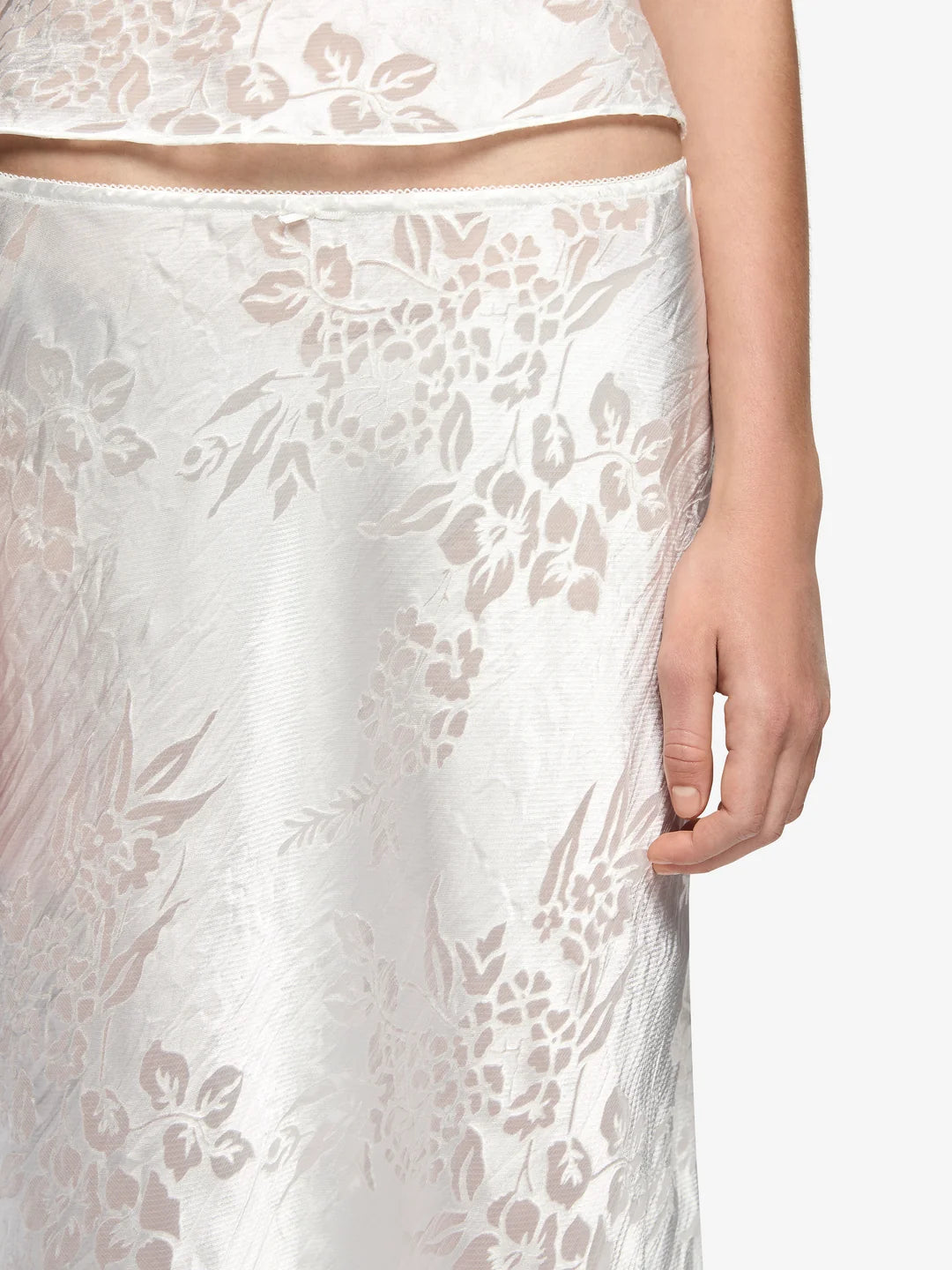 Elysian Collective Bec + Bridge Kaida Midi Skirt White
