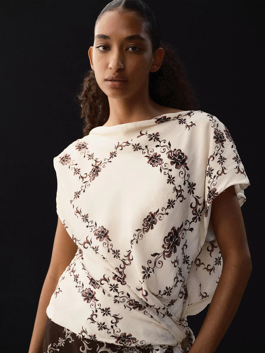 Elysian Collective Bec + Bridge Myah Mini Dress Geo Vine Floral