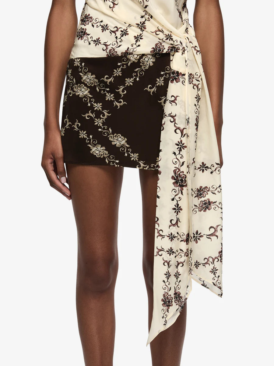 Elysian Collective Bec + Bridge Myah Mini Dress Geo Vine Floral