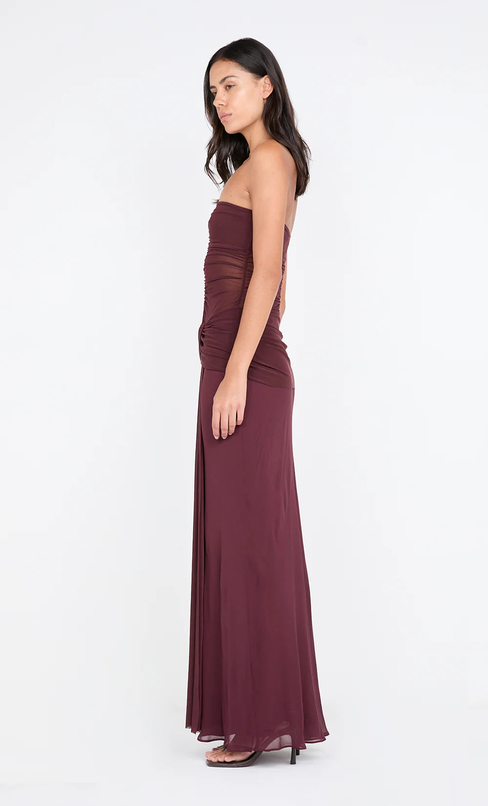Elysian Collective Bec and Bridge Noemi Strapless Dress Plum