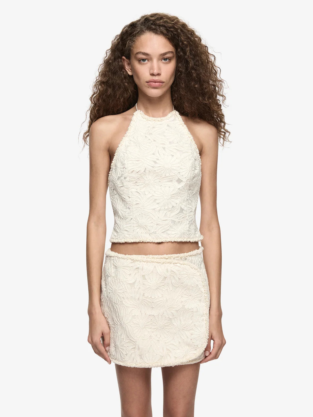 Elysian Collective Bec And Bridge Reiko Mini Skirt Cream