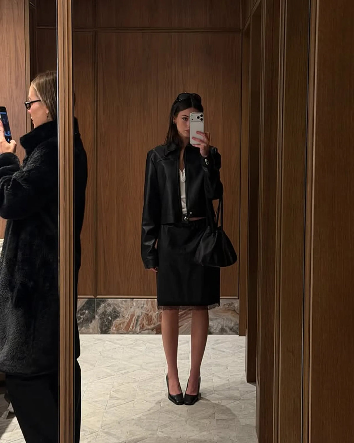 Elysian Collective Bec and Bridge Saphira Cropped Jacket Black