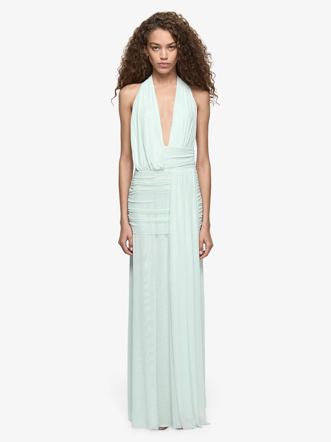 Elysian Collective Bec + Bridge Wren Drape Maxi Dress Spearmint