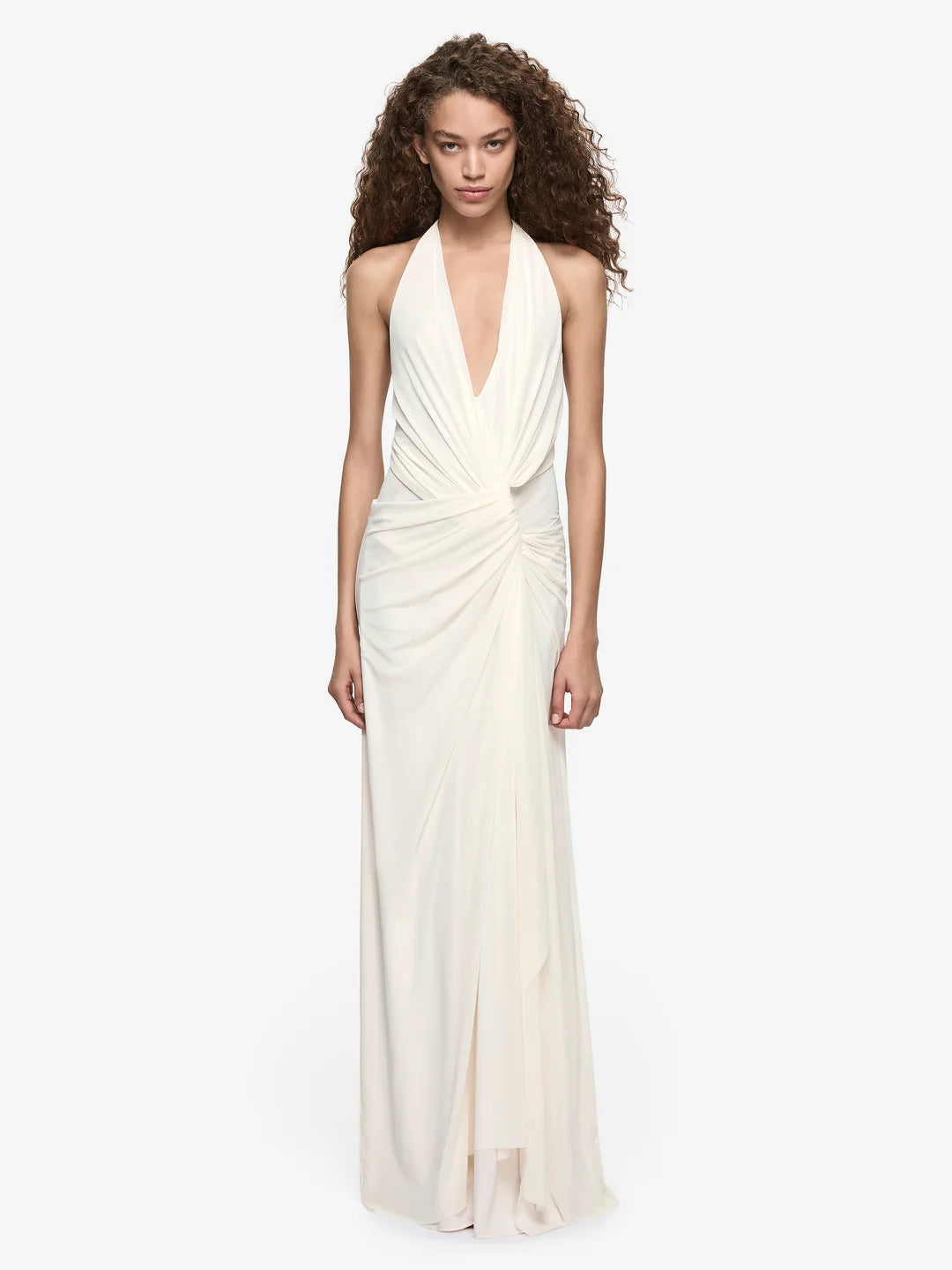 Elysian Collective Bec And Bridge Xanthi V Neck Maxi Dress (Buttercream)