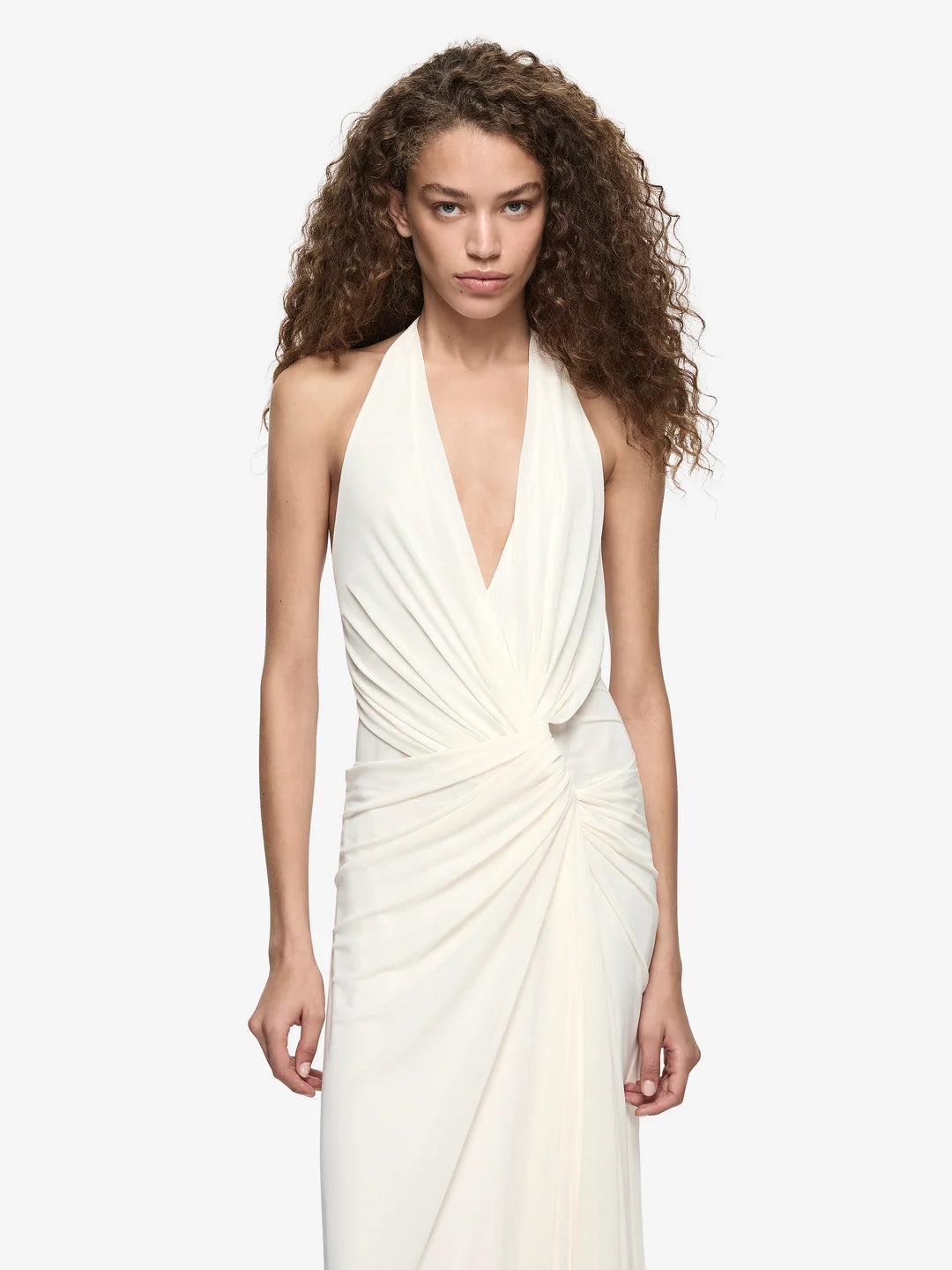 Elysian Collective Bec And Bridge Xanthi V Neck Maxi Dress (Buttercream)