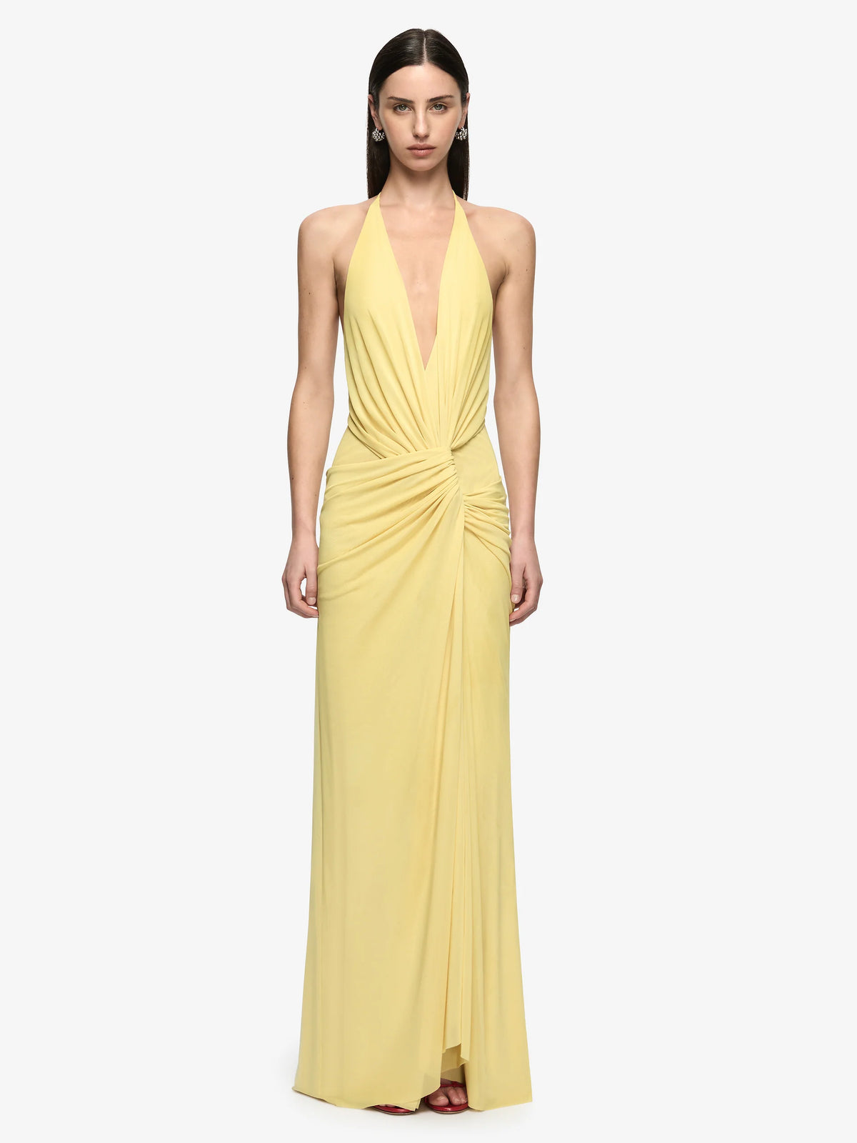 Elysian Collective Bec + Bridge Xanthi V Neck Maxi Dress Citron