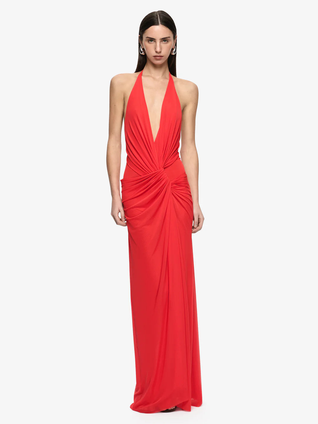 Elysian Collective Bec + Bridge Xanthi V Neck Maxi Dress Flame