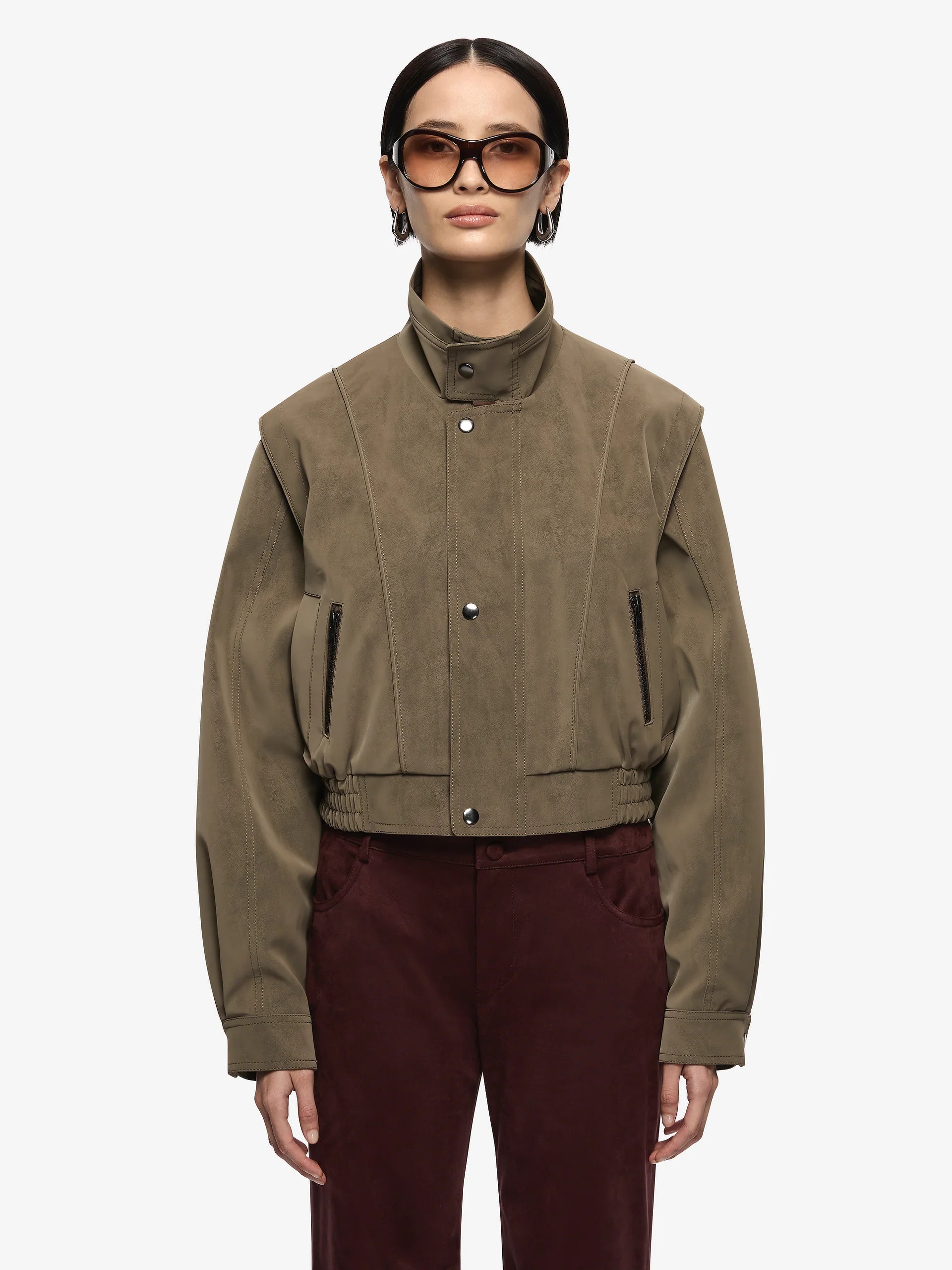 Elysian Collective Bec + Bridge Zoli Bomber Olive