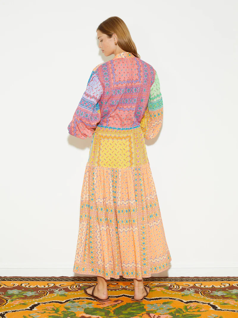 Elysian Collective Boteh Bon Bon Maxi Smock Dress