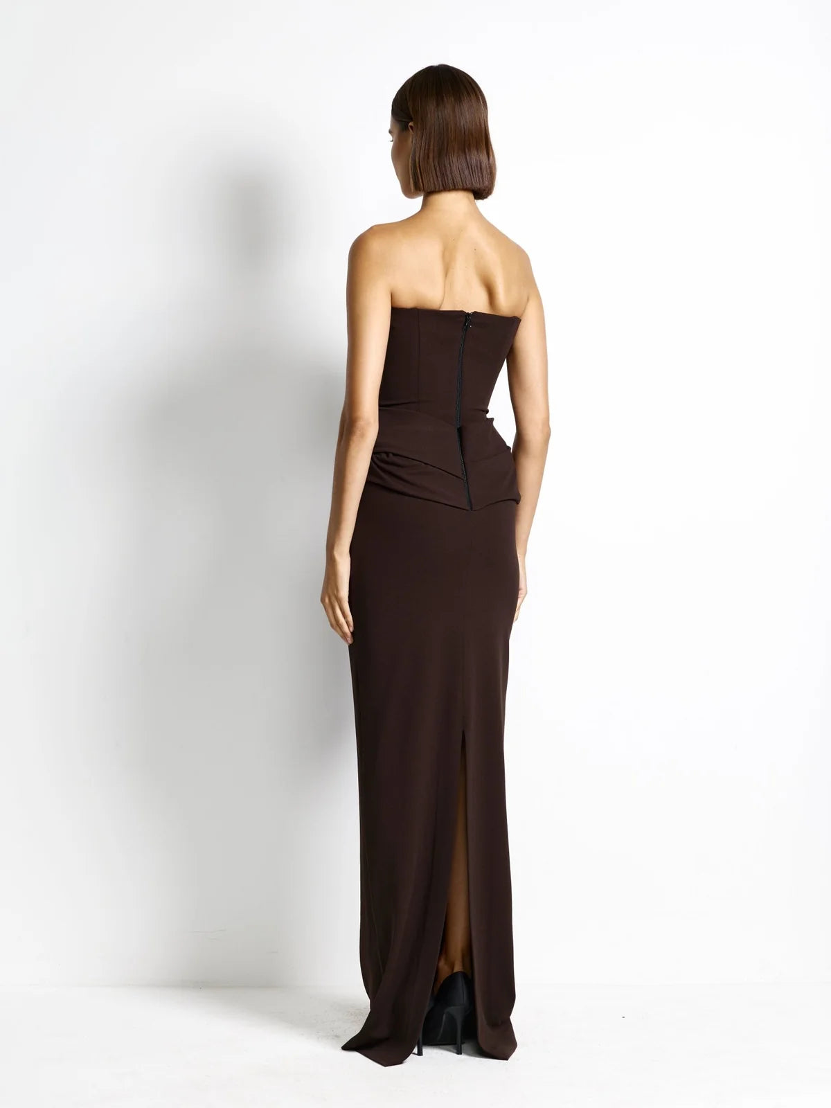 Elysian Collective Effie Kats Allegra Gown Coffee