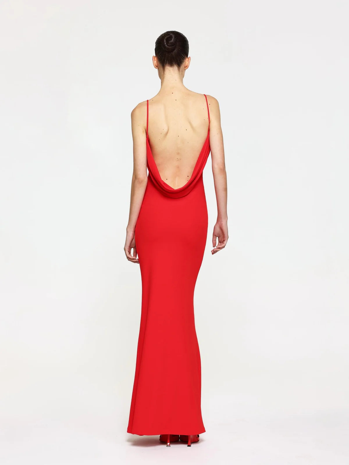 Elysian Collective Effie Kats Havilland Gown Cherry Red