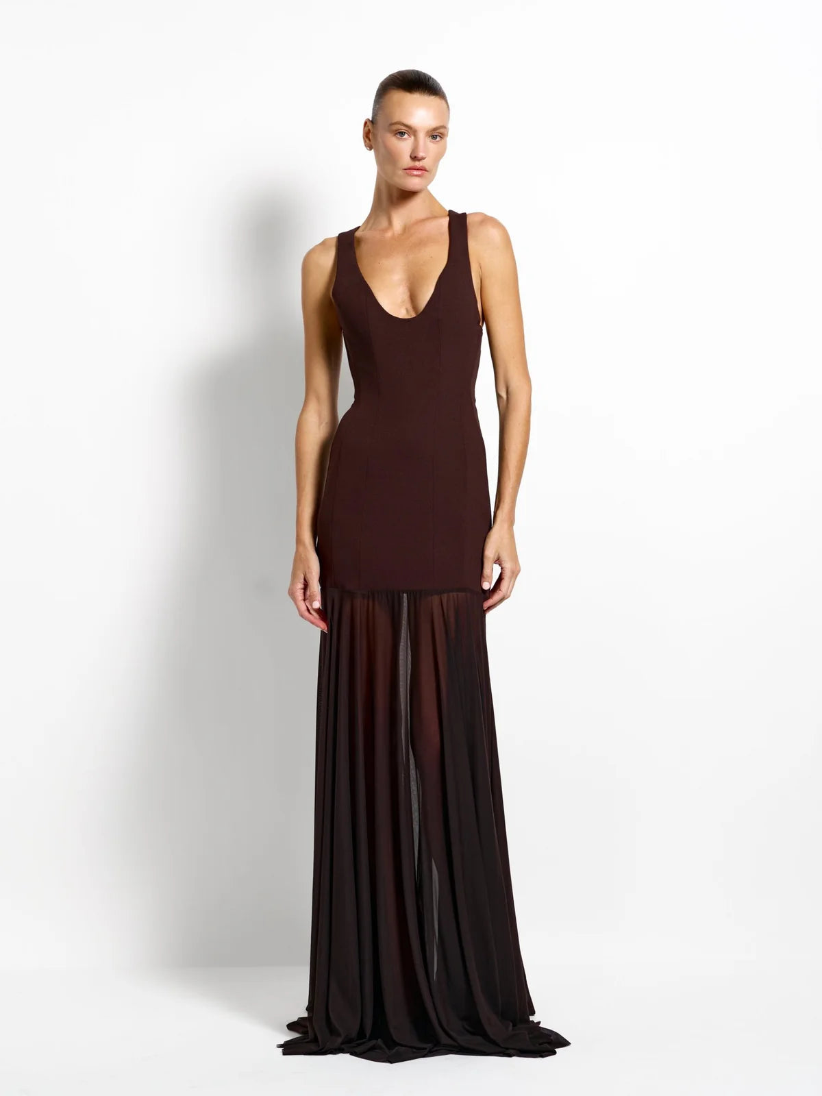 Elysian Collective Effie Kats Odessa Gown Coffee