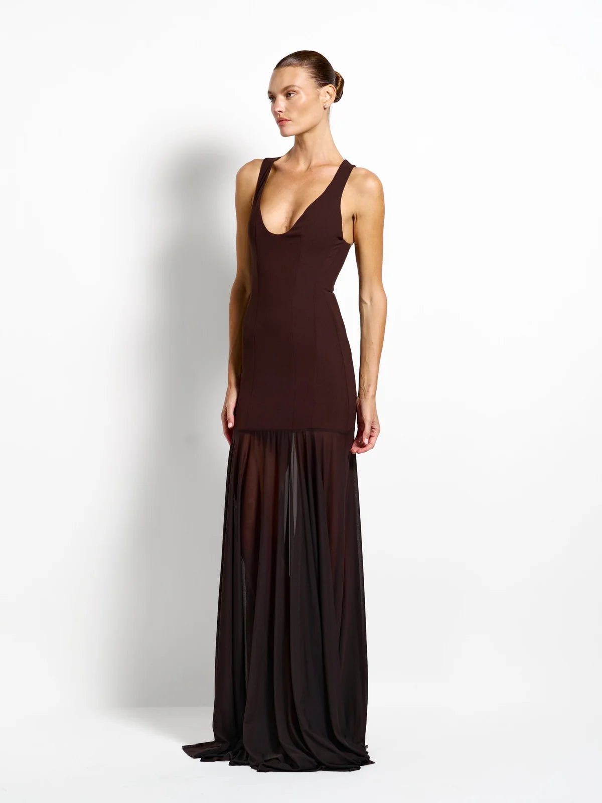 Elysian Collective Effie Kats Odessa Gown Coffee