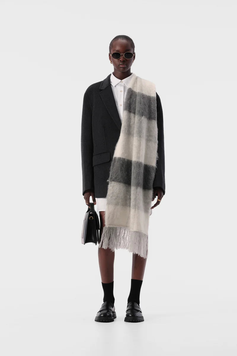 Elysian Collective Elka Collective Nielson Scarf Grey Check