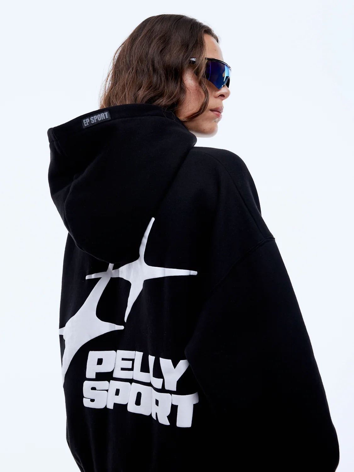 Elysian Collective Ena Pelly Double Star Hoodie Black
