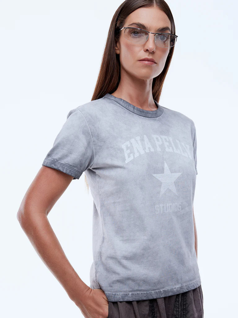 Elysian Collective Ena Pelly Ellidy Pullin Fading Star Relaxed Baby Tee Gradient Grey