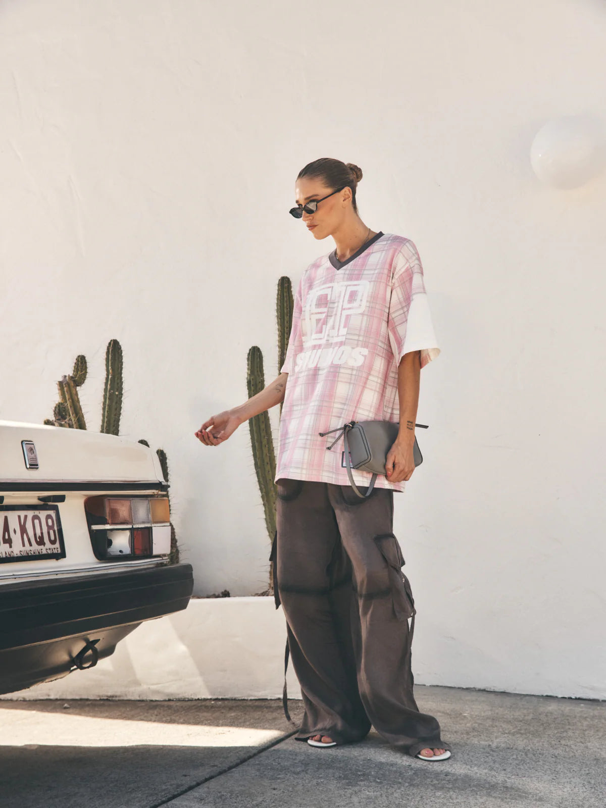 Elysian Collective Ena Pelly Ellidy Pullin Lunar Hersey Pink Check