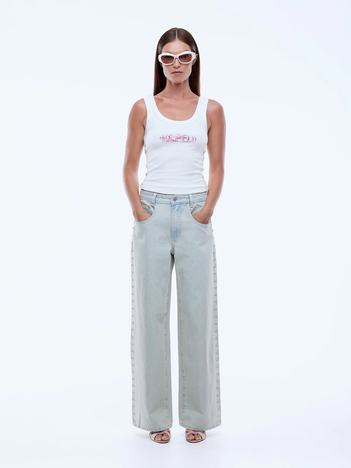 Elysian Collective Ena Pelly Ellidy Pullin Stellar Jean Light Blue Wash