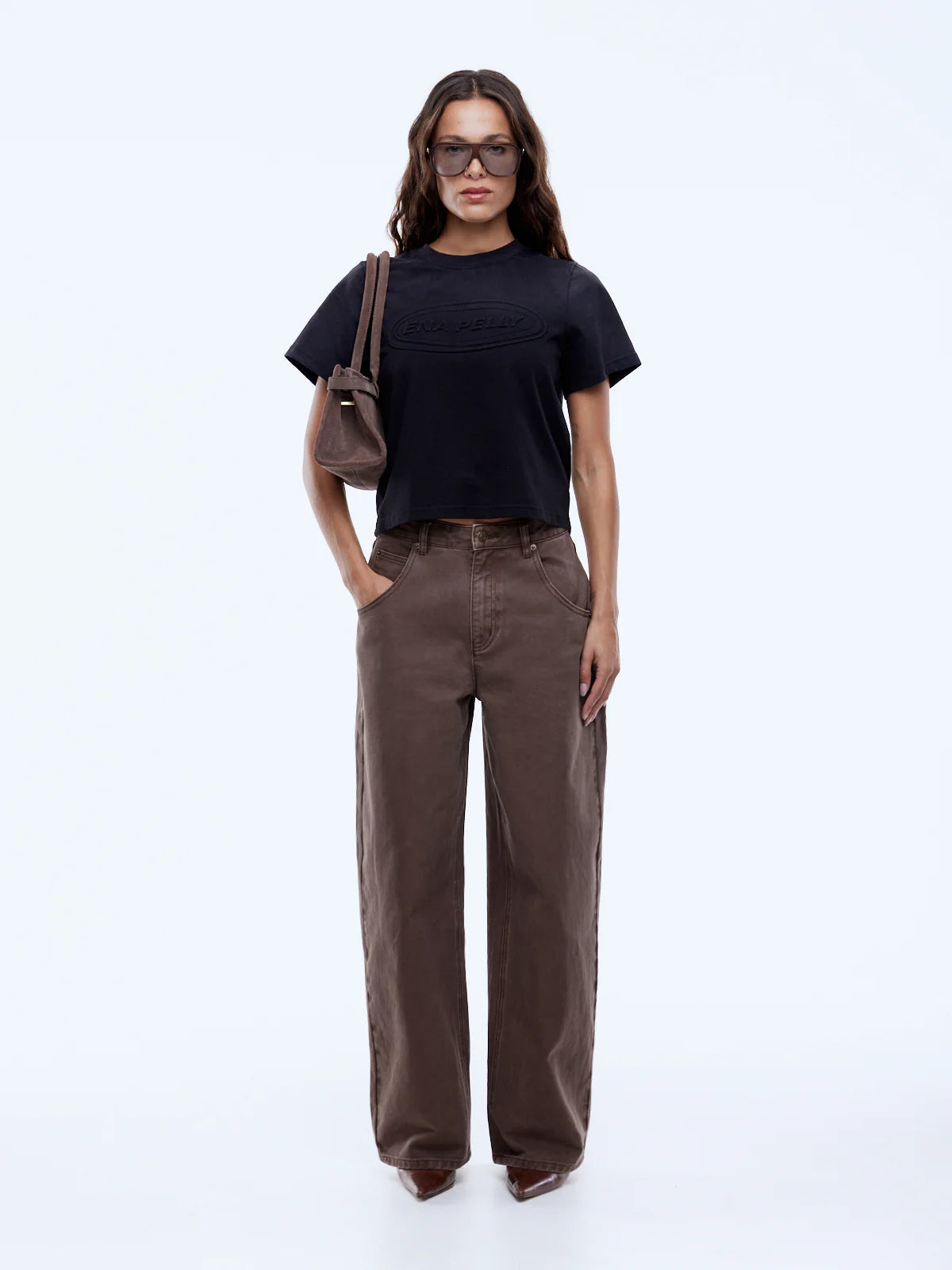 Elysian Collective Ena Pelly Leesa Denim Jean Washed Mocha