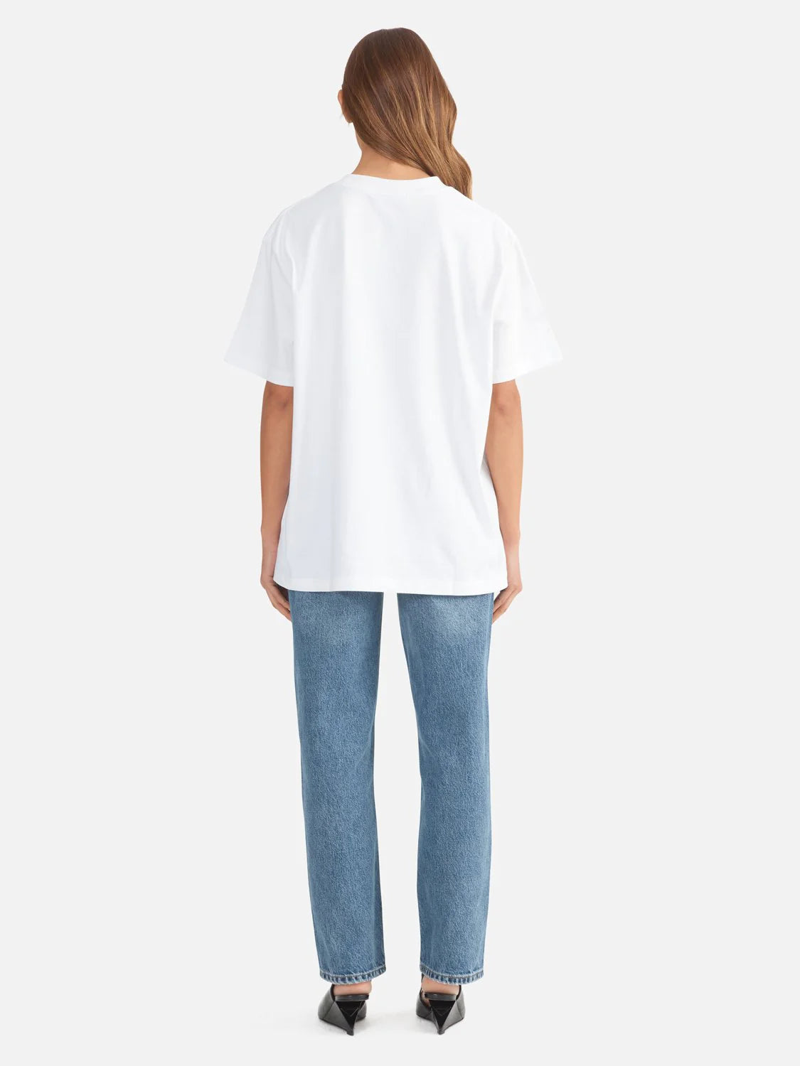 Elysian Collective Ena Pelly Lexi Monogram Tee White