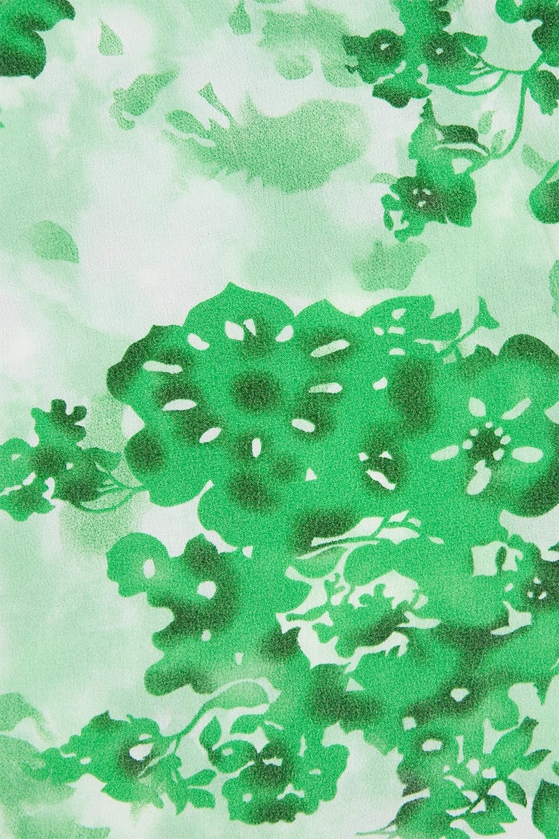 Elysian Collective Faithfull The Brand Nadja Mini Dress Rosella Floral Green