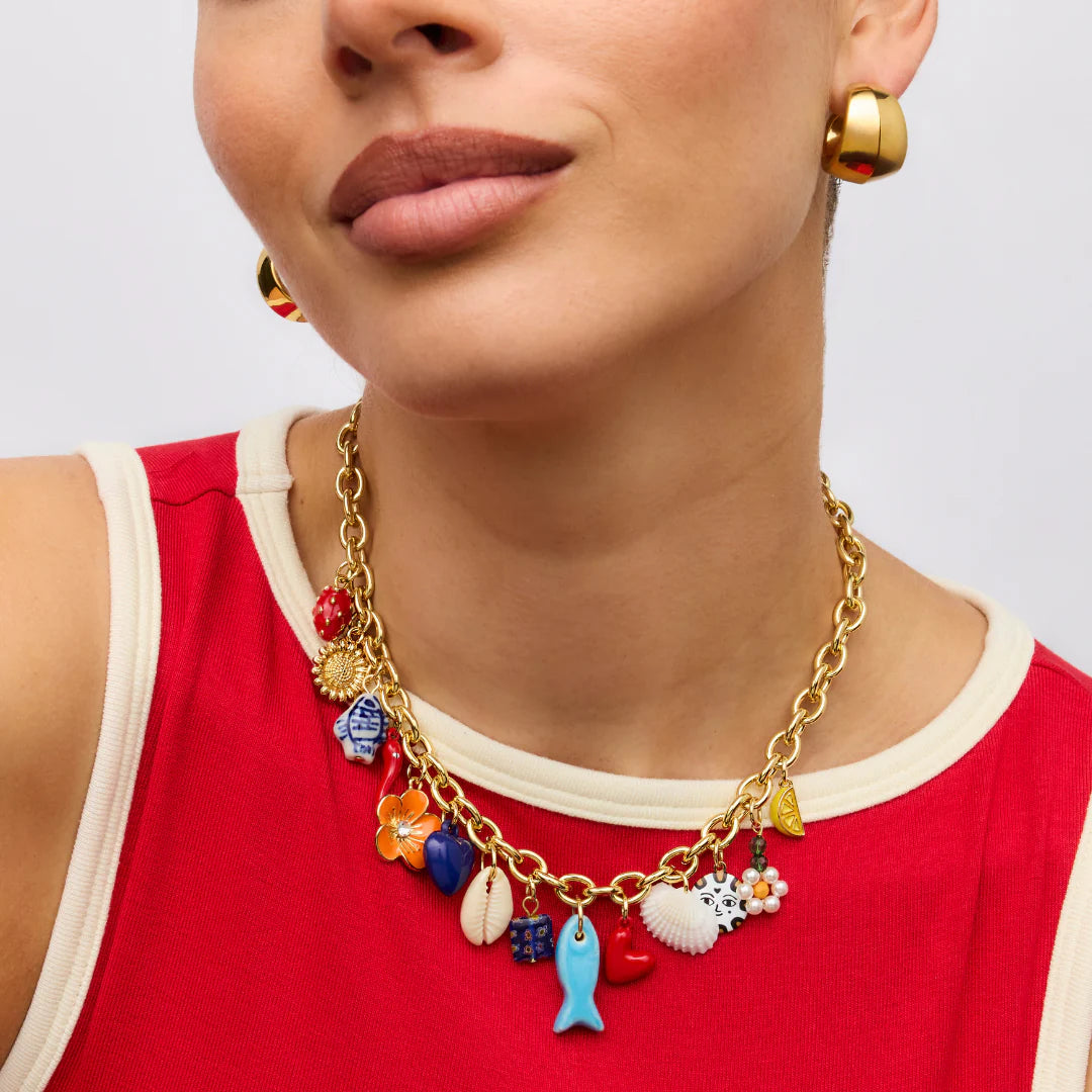 Elysian Collective Gimme Positano Charm Necklace Gold