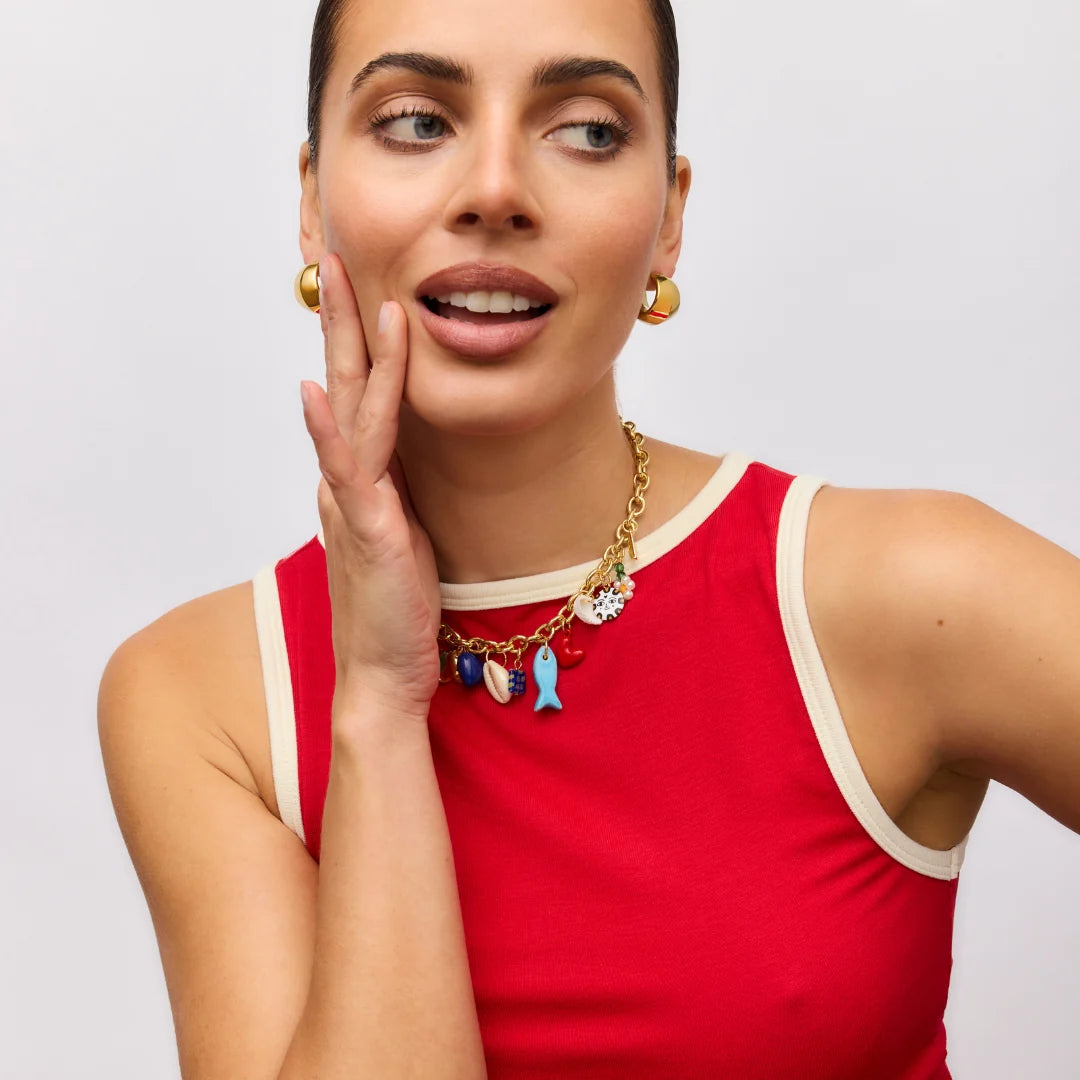 Elysian Collective Gimme Positano Charm Necklace Gold