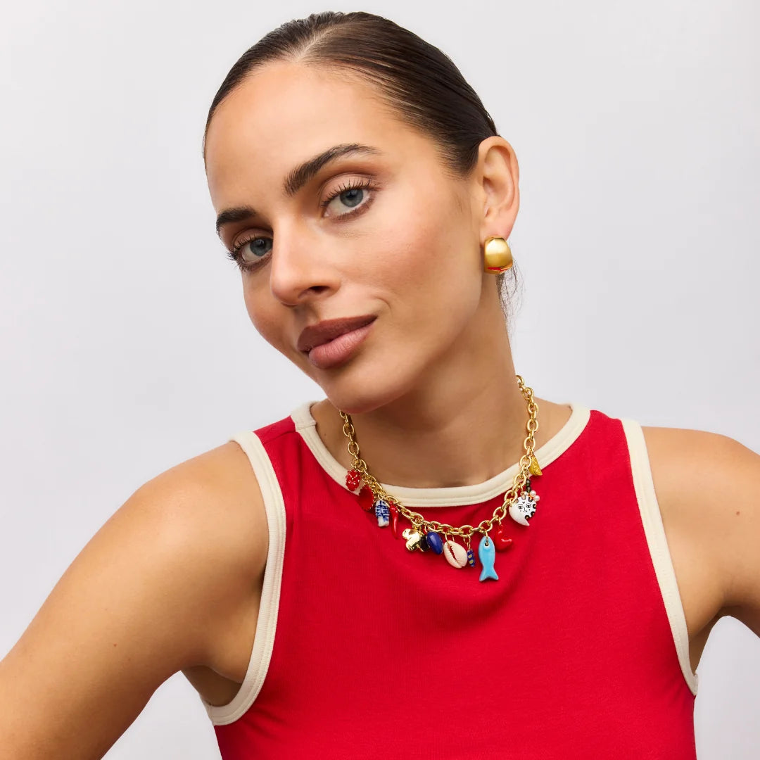 Elysian Collective Gimme Positano Charm Necklace Gold