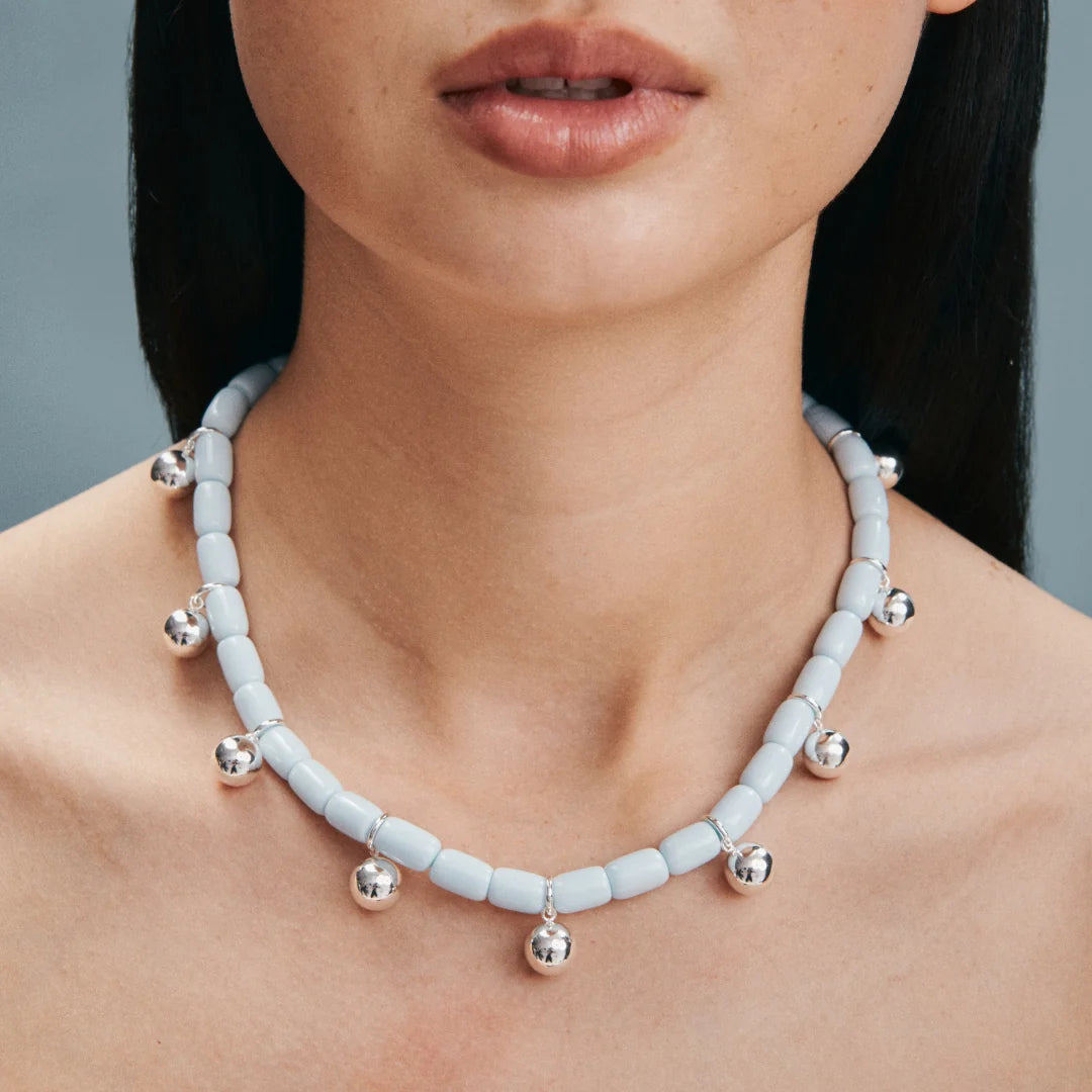Elysian Collective Gimme Resin Necklace Sky Blue
