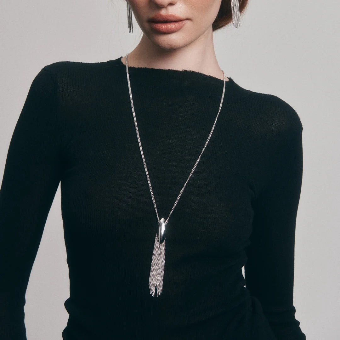 GIMME - SWAY PENDANT NECKLACE (SILVER)
