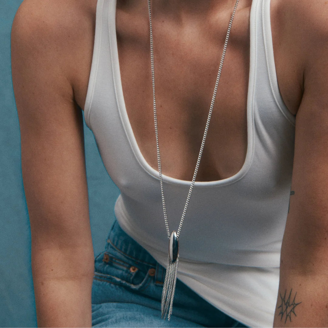 GIMME - SWAY PENDANT NECKLACE (SILVER)