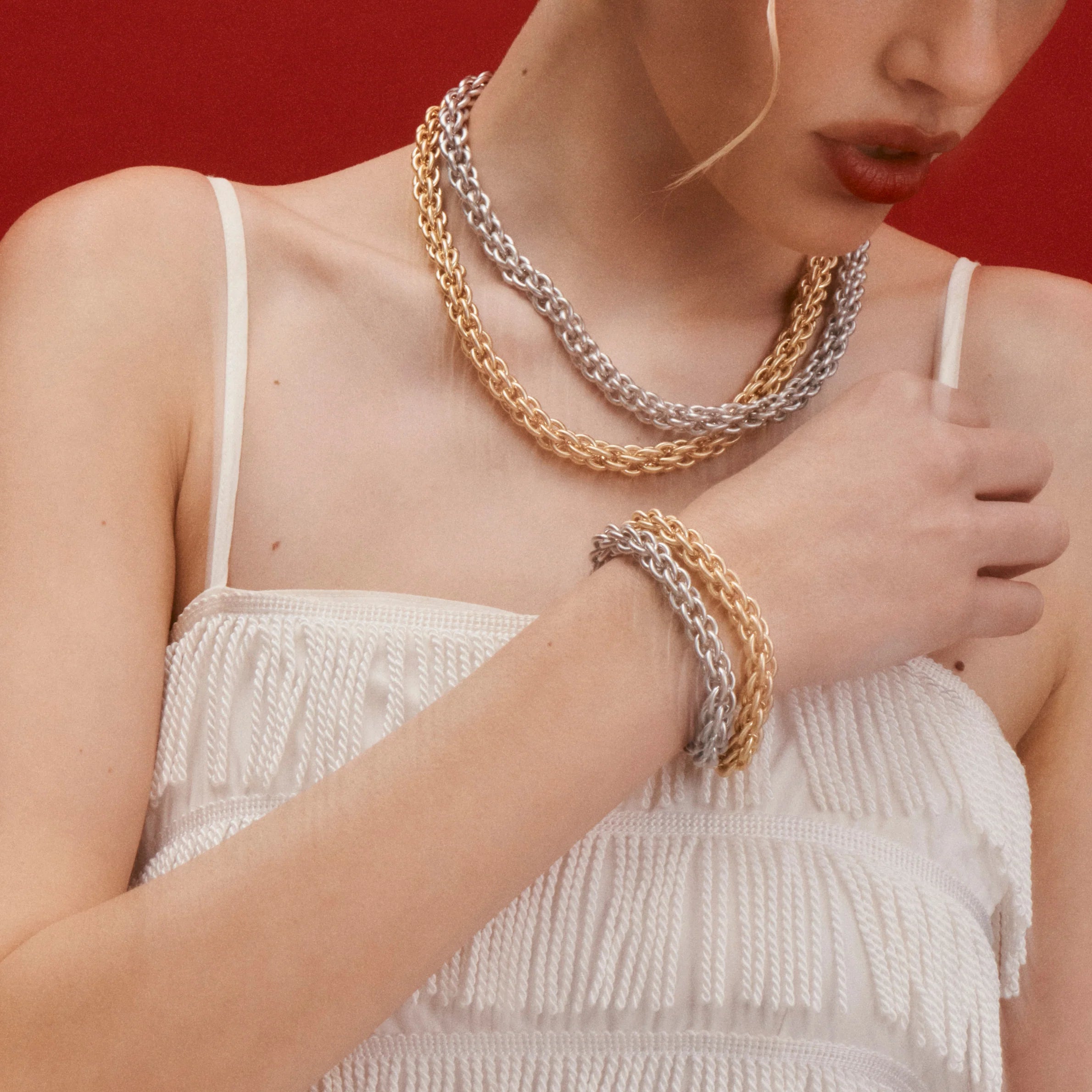 Elysian Collective Gimme Tangled Chain Bracelet Gold